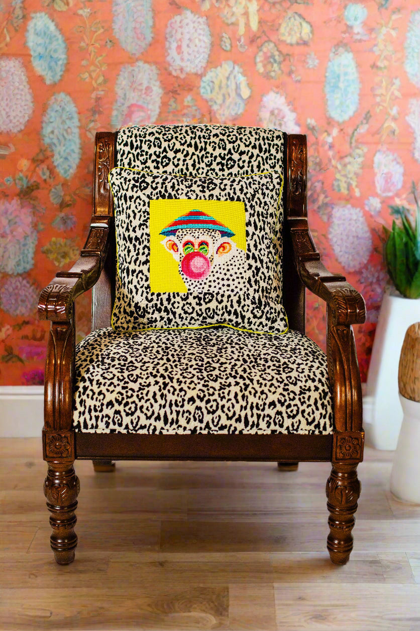 Leopard Print Fabric Chairs