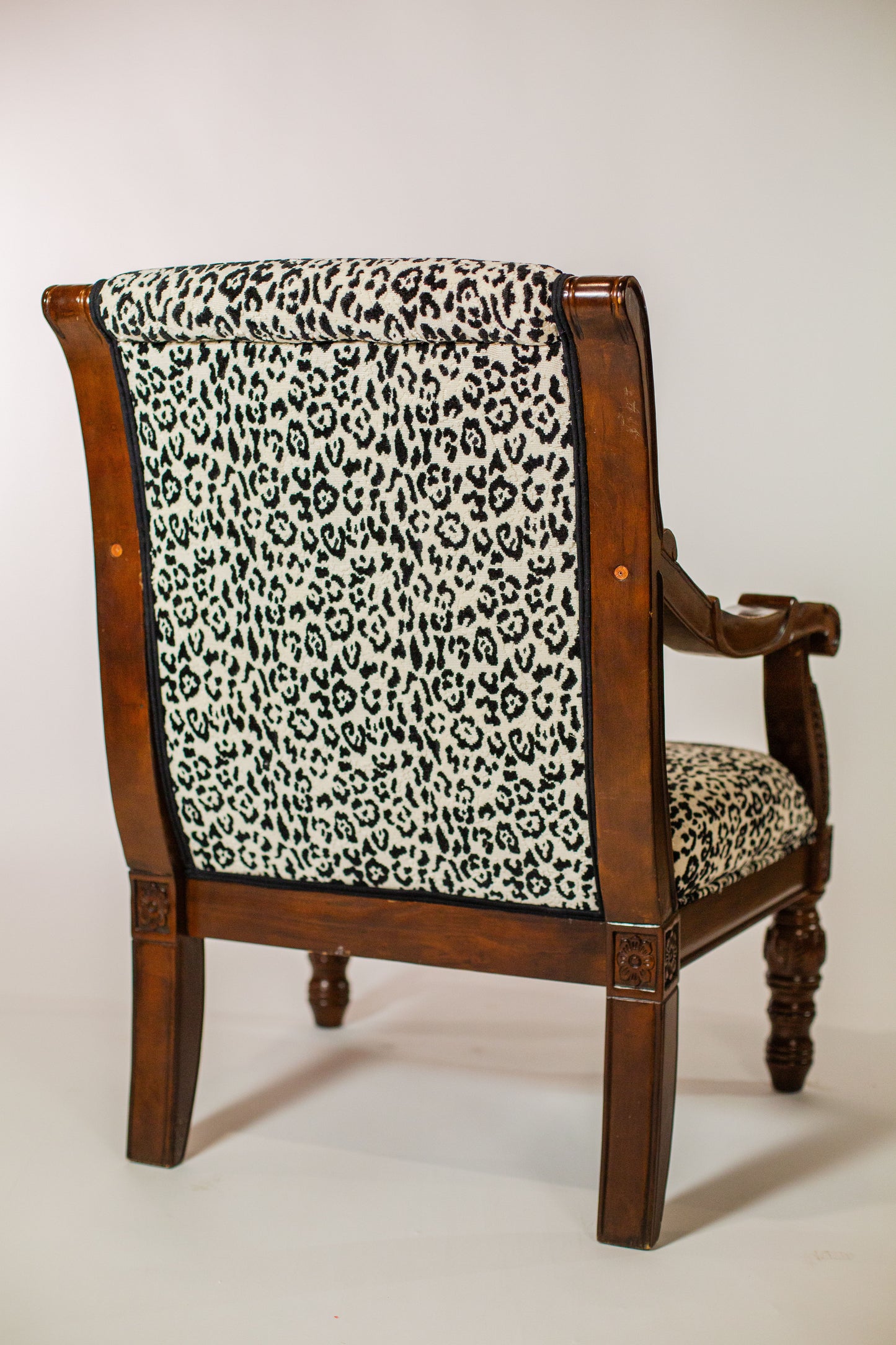 Leopard Print Fabric Chairs
