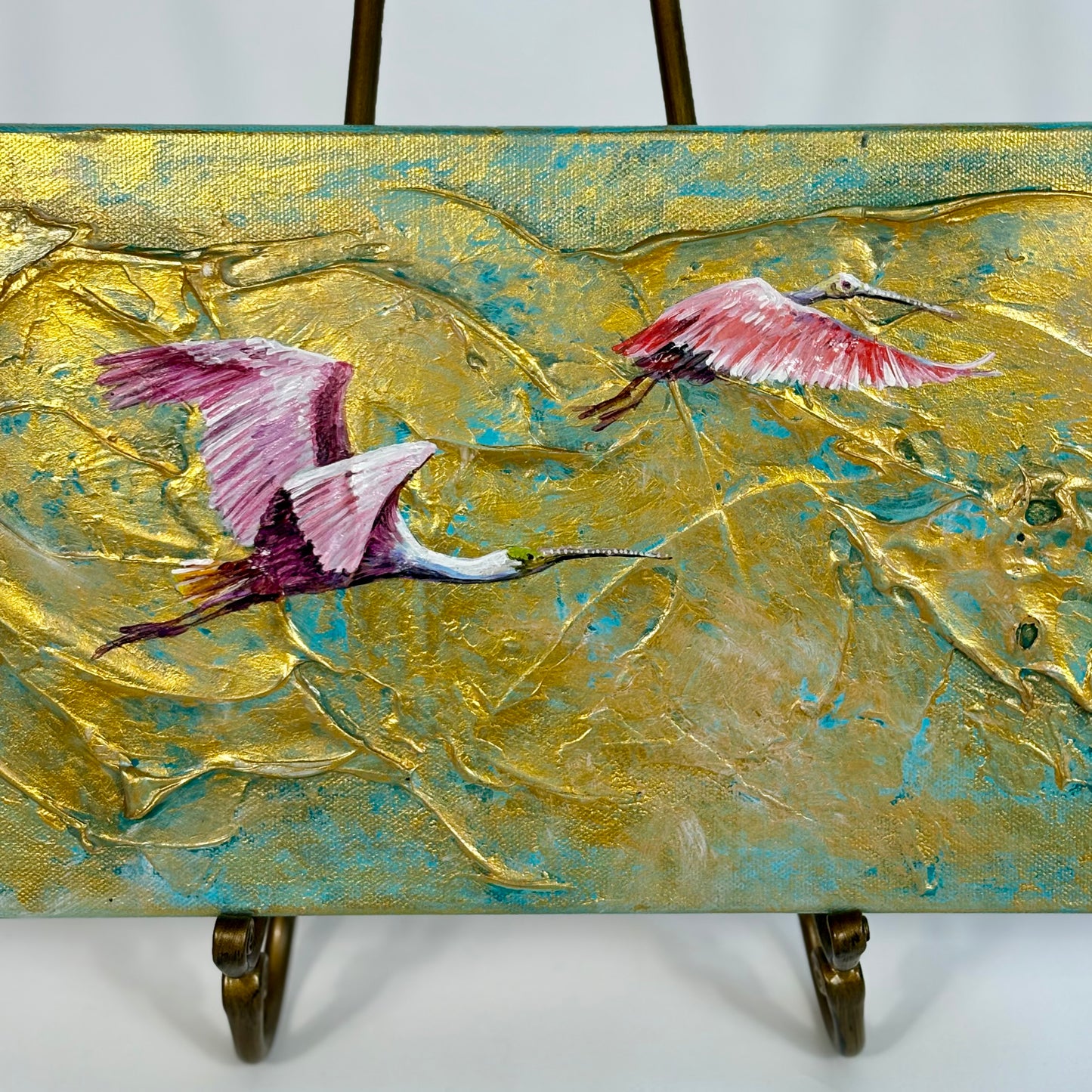 Soaring Spoonbills