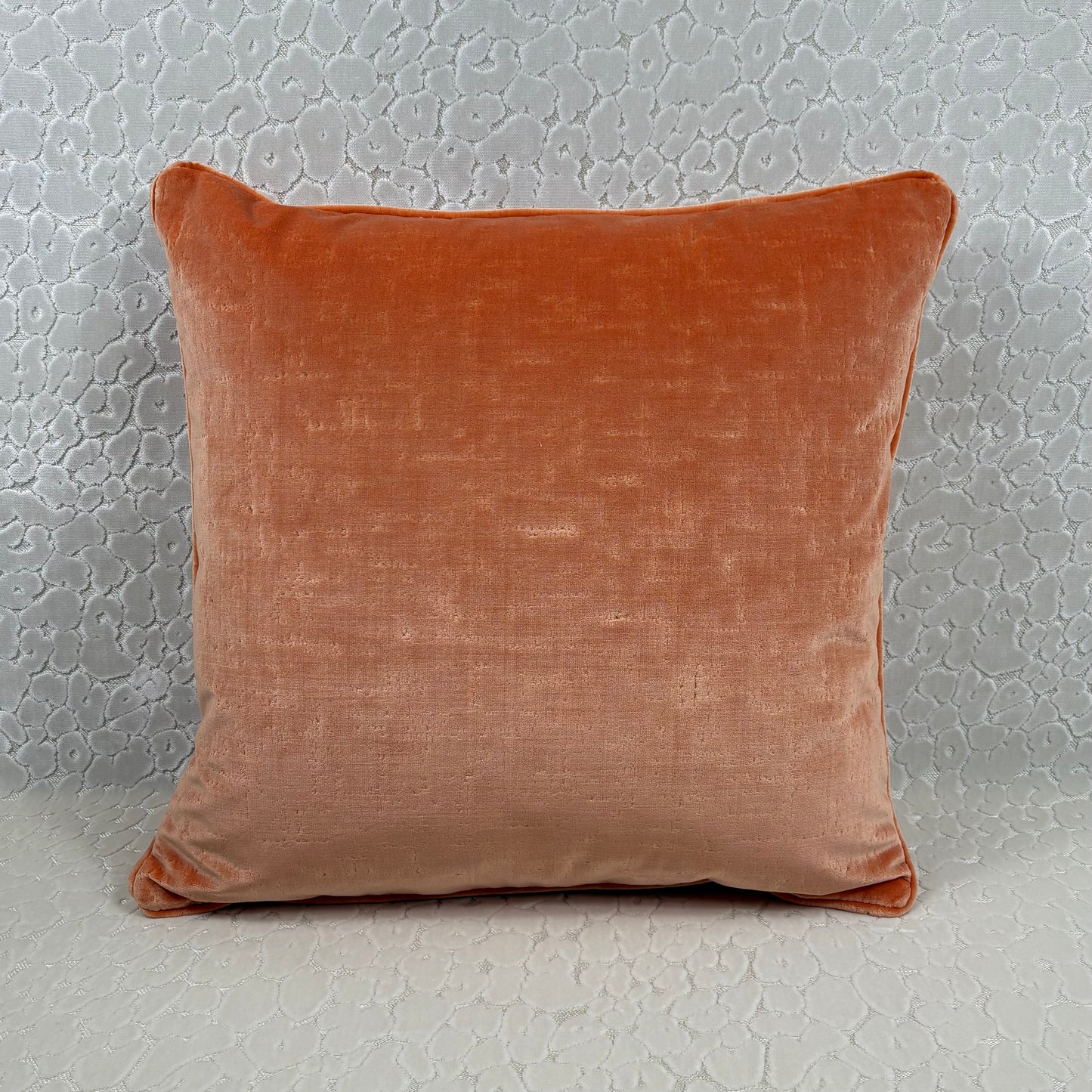 Orange Velvet Pillow
