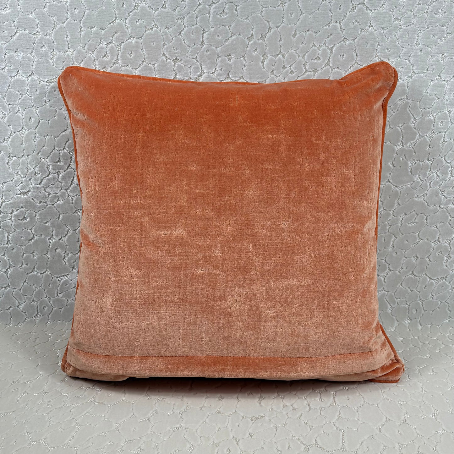 Orange Velvet Pillow