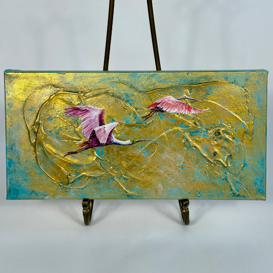 Soaring Spoonbills