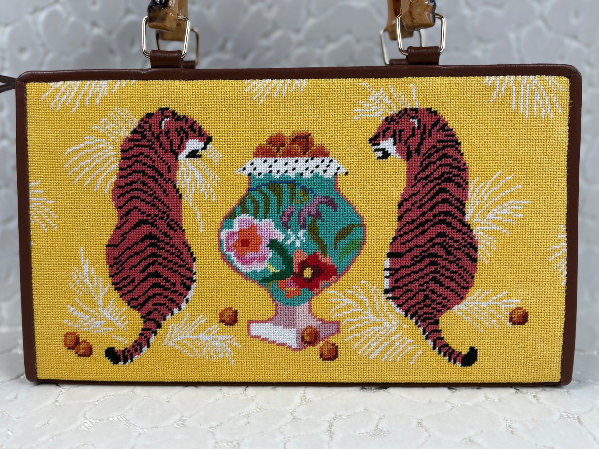 Two Tigers with Urn Clutch – Colors of Praise Decor & Design